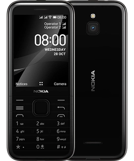 Nokia 8000 4G Single-SIM onyx black