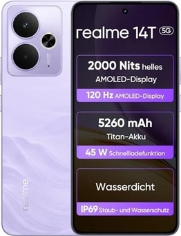Realme 14T 5G (5260mAh) 256GB/8GB Lightning Purple