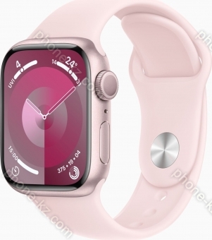 Apple Watch Series 9 (GPS) 41mm aluminium rose red with sport wristlet S/M light pink 