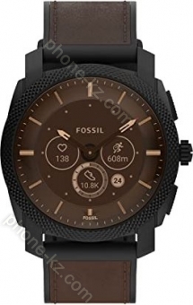 Fossil Machine Gen 6 hybrid Smartwatch Dark Brown Leather