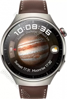 Huawei Watch 4 Pro Dark Brown Leather strap 