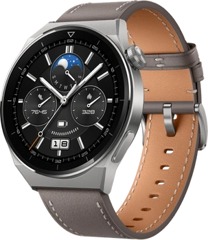 Huawei Watch GT 3 Pro titanium 46mm Gray Leather