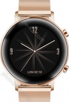 Huawei Watch GT 2 elegant 42mm gold with Milanaise-Wristlet refined gold 