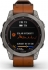 Garmin Fenix 7 Sapphire solar titanium/chestnut leather 