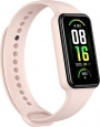 Amazfit Band 7 activity tracker black with silicone bracelet pink