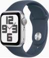 Apple Watch SE 2022 (GPS) 40mm silver with sport wristlet M/L sturmblau 