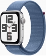 Apple Watch SE 2022 (GPS) 44mm silver with Sports Loop winterblau 