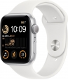 Apple Watch SE 2022 (GPS) 44mm silver with sport wristlet white 