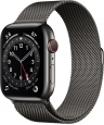 Apple Watch Series 6 (GPS + cellular) 44mm stainless steel graphite with Milanaise-Wristlet graphite 