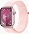 Apple Watch Series 9 (GPS) 41mm aluminium rose red with Sports Loop light pink 