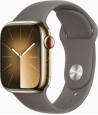 Apple Watch Series 9 (GPS + cellular) 41mm stainless steel gold with sport wristlet M/L tonbraun 
