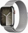 Apple Watch Series 9 (GPS + cellular) 45mm stainless steel silver with Milanaise-Wristlet silver 