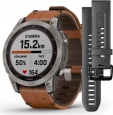 Garmin Fenix 7 Sapphire solar titanium/chestnut...