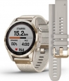 Garmin Fenix 7S Sapphire solar cream gold...