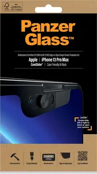 PanzerGlass Edge-to-Edge case Friendly & CamSlider AntiBacterial для Apple iPhone 13 Pro Max black