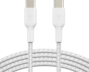 Belkin BoostCharge Braided USB-C to USB-C 1.0m white