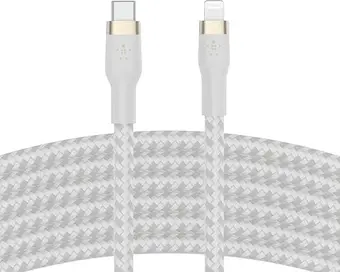 Belkin BoostCharge Pro Flex USB-C/Lightning cable 3.0m white