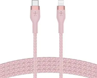 Belkin BoostCharge Pro Flex USB-C/Lightning cable 1.0m pink