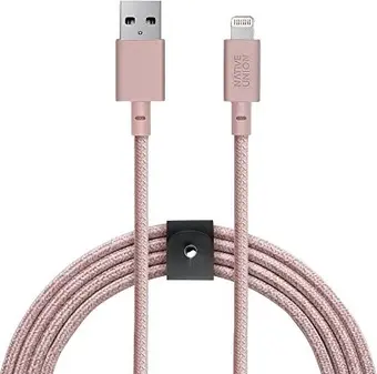 Native Union Belt cable XL USB-A/Lightning Rose