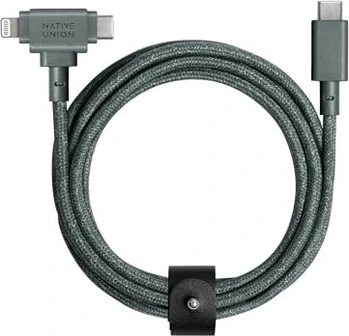 Native Union Belt кабель Duo Slate Green