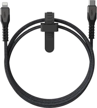 UAG Kevlar Core USB-C to Lightning зарядный кабель 1.5m black/grey