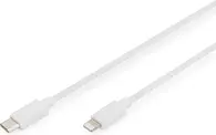 Digitus data and charging cable USB-C/Lightning 1.0m white