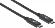Manhattan USB 3.2 Gen 2 type-C cable 1.0m black