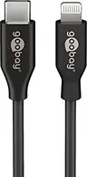 Wentronic Goobay Lightning/USB-C charging and sync cable 1.0m Retail Box black