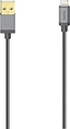 Hama USB кабель for iPhone/iPad with Lightning connector USB 2.0 metal 0.75m