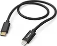 Hama charging cable fabric USB-C/Lightning 1.5m...