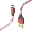Hama charging cable reflective USB-A/USB-C 1.5m...