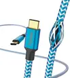 Hama charging cable reflective USB-C/USB-C 1.5m...