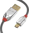 Lindy 2m USB 2.0 type A an micro-B cable Cromo...