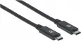 Manhattan USB 3.2 Gen 2 type-C cable 1.0m black