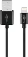 Wentronic Goobay Lightning/USB-A charging and sync cable 1.0m Retail Polybag black