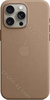 Apple Feingewebe case with MagSafe for iPhone 15 Pro Max Taupe 