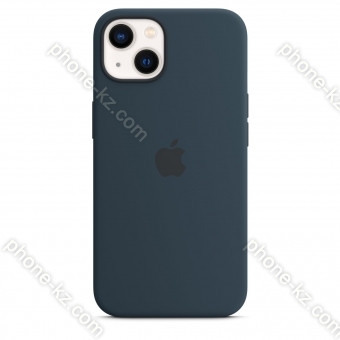 Apple iPhone 13 Silicone Case with MagSafe Abyss Blue 