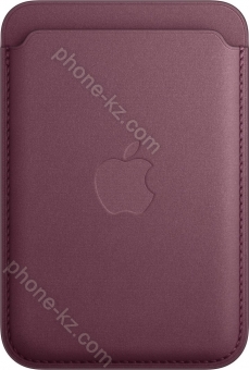 Apple iPhone Feingewebe wallet with MagSafe Mulberry 