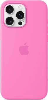 Эпл silicone case with MagSafe для Айфон 16 Про Макс peony