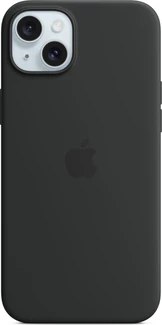 Эпл silicone case with MagSafe для Айфон 15 Плюс черный