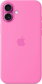 Эпл silicone case with MagSafe для Айфон 16 Плюс peony