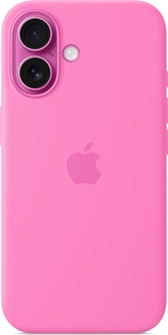 Эпл silicone case with MagSafe для Айфон 16 peony