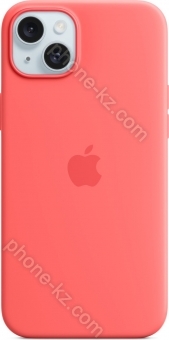 Apple silicone case with MagSafe for iPhone 15 Plus Guave 