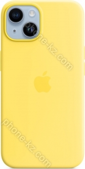 Apple silicone case with MagSafe for iPhone 14 canary yellow 