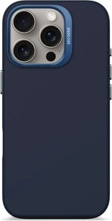 Decoded AntiMicrobial Silicone Back Cover для Apple iPhone 16 Pro синий Print