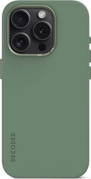 Decoded AntiMicrobial Silicone Back Cover для Эпл Айфон 15 Про Макс Sage Leaf