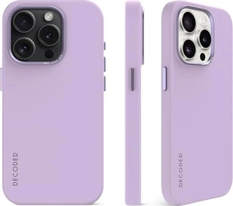 Decoded AntiMicrobial Silicone Back Cover для Эпл Айфон 15 Про Макс Lavender