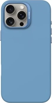 Decoded AntiMicrobial Silicone Back Cover для Эпл Айфон 16 Про Макс Air синий