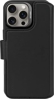 Decoded Leather Detachable wallet case для Эпл Айфон 16 Про Макс черный