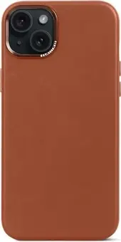 Decoded Leather Back Cover for Apple iPhone 15 Plus Tan